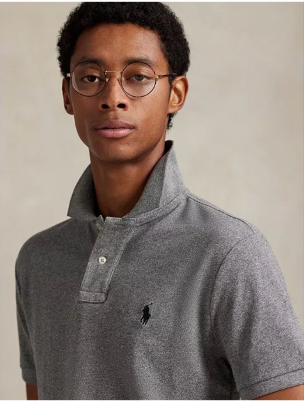 Ralph Lauren Heather Gray Short-Sleeve Polo - Picture 3 of 11